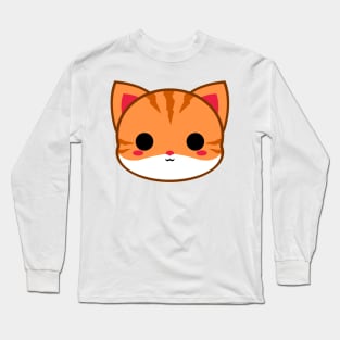 Cute Ginger Cat Long Sleeve T-Shirt